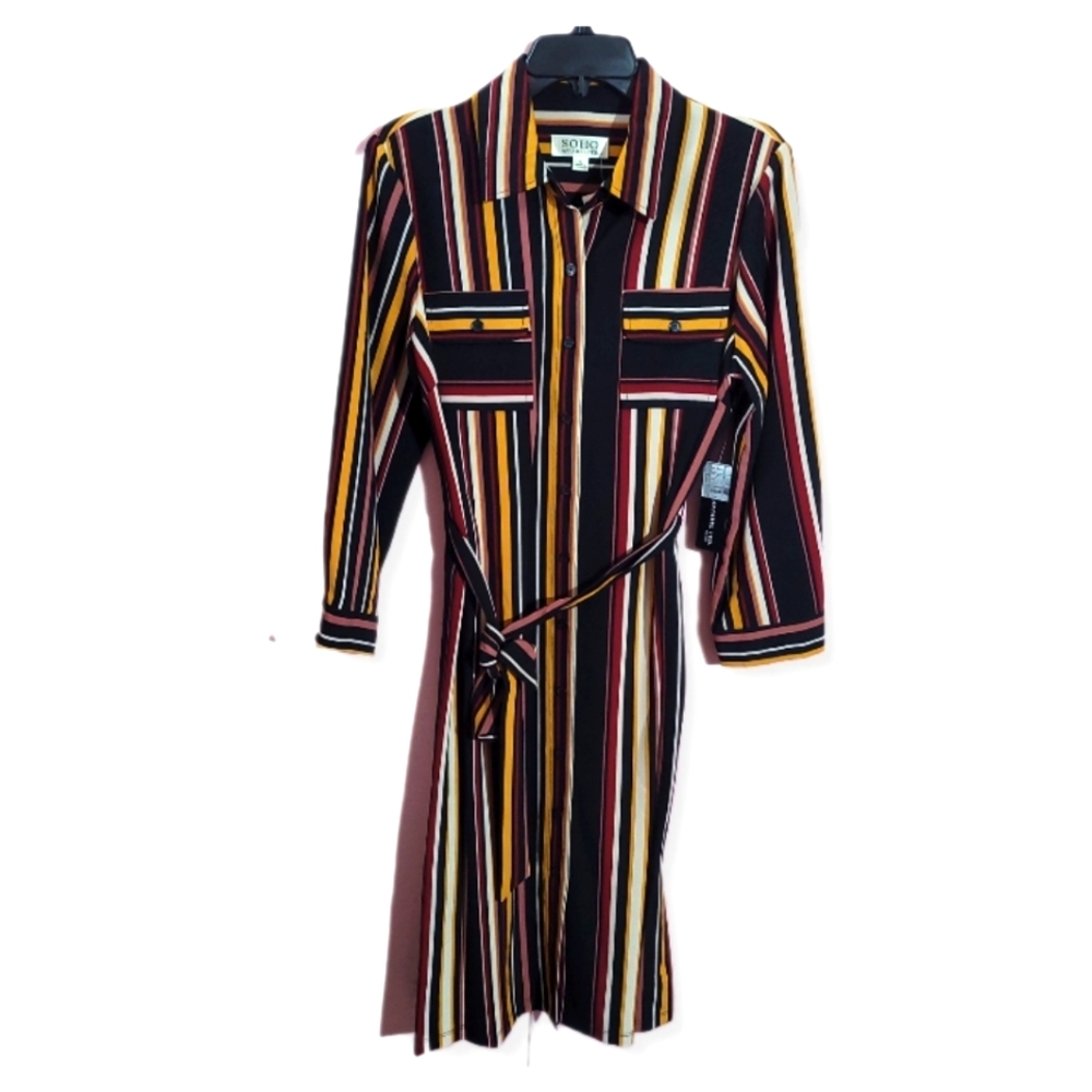 Soho Apparel LTD dress with stripes Sizes PL